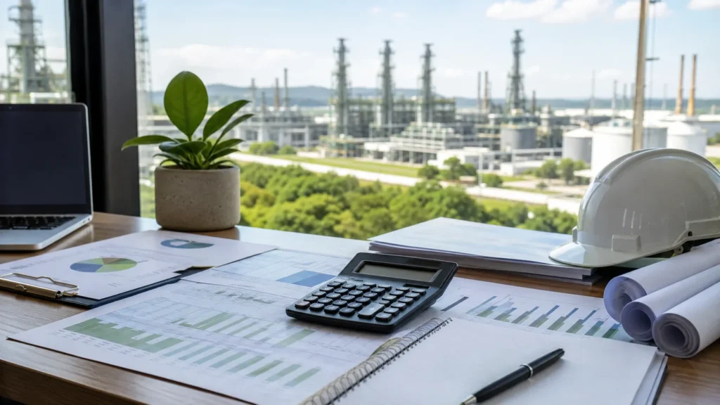 Planejamento de custos do licenciamento ambiental com documentos técnicos e calculadora