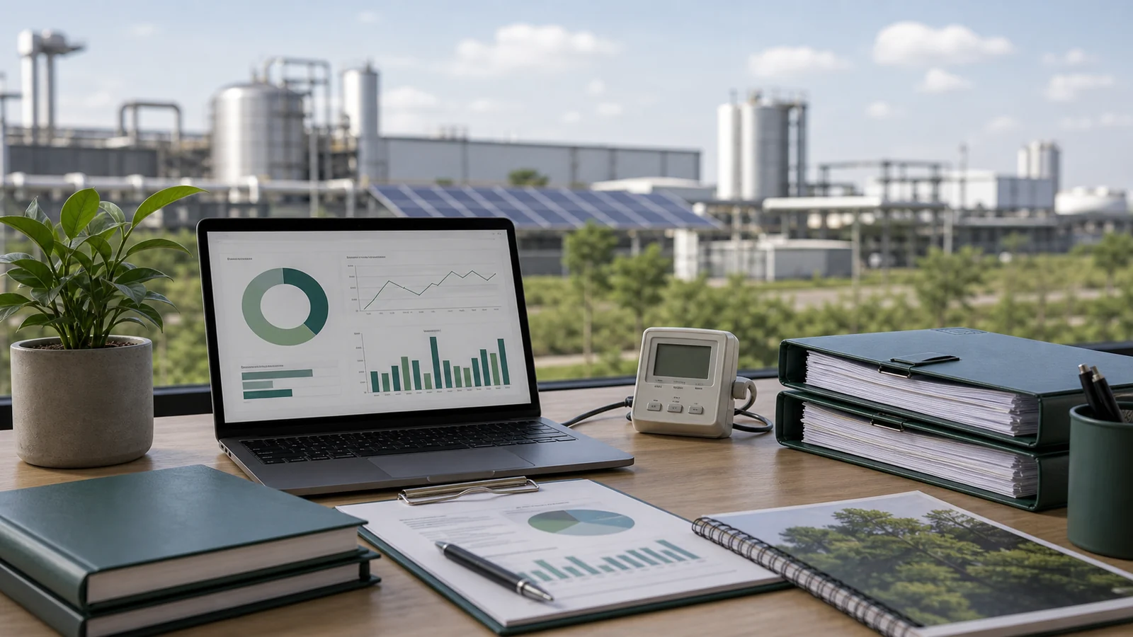 Indicadores de carbono e energia usados em estratégia empresarial