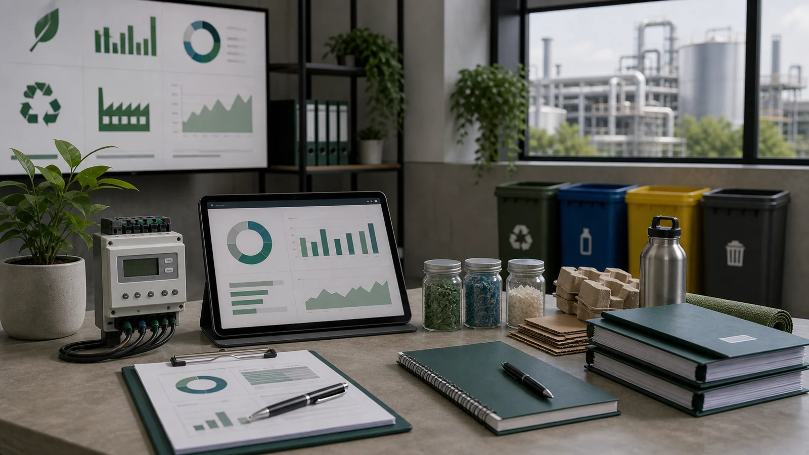 Indicadores e controles usados para tornar a empresa mais sustentável