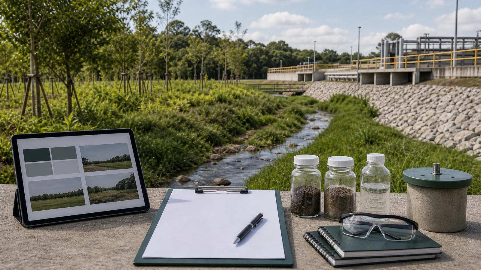 Área verde e infraestrutura avaliadas em estudo de impactos ambientais