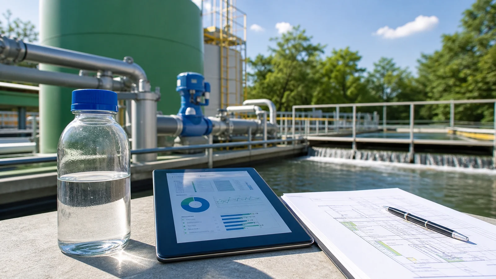 Sistema industrial de água e documentos técnicos para outorga de recursos hídricos